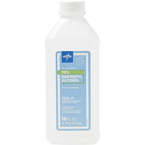 Medline - Mds098003zh - Alcohol,Rubbing,70perc Isopropyl,16-Oz - Each