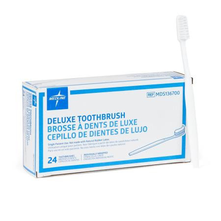 Medline - Mds136700z - Toothbrush,Deluxe,Individually Wrapp - Each