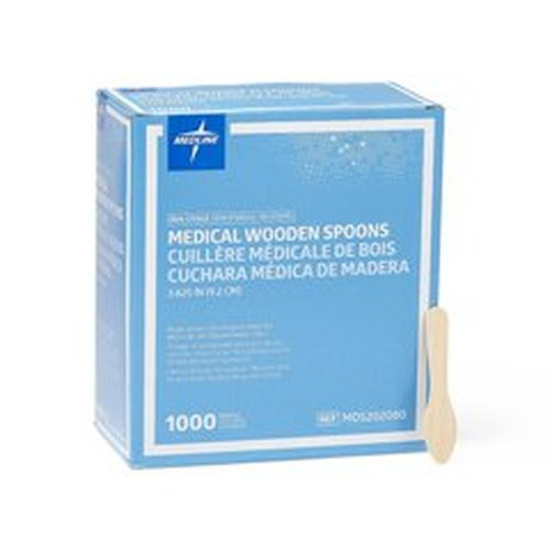Medline - Mds202080zz - Spoon,Medical,Wood,3 5/8" - Each