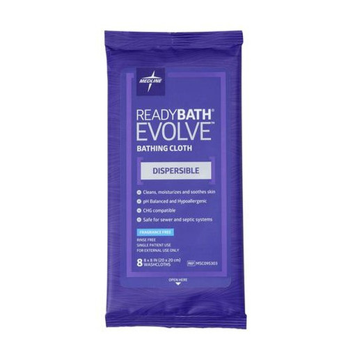 Medline - Msc095303 - Readybath Evolve Fragrance Free 8pk - Each