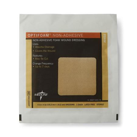 Medline - Msc1244eph - Optifoam,Non-Adhesive,4x4 - Each