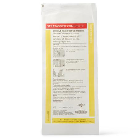 Medline - Msc30410h - Dressing,Stratasorb,Comp,Island,4"x10" - Each
