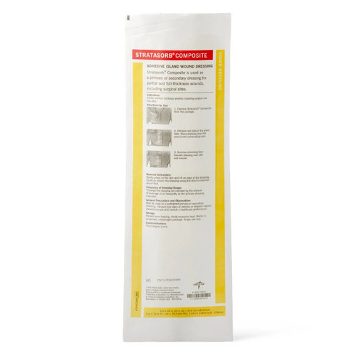 Medline - Msc30414h - Dressing,Stratasorb,Comp,Island,4"x14" - Each