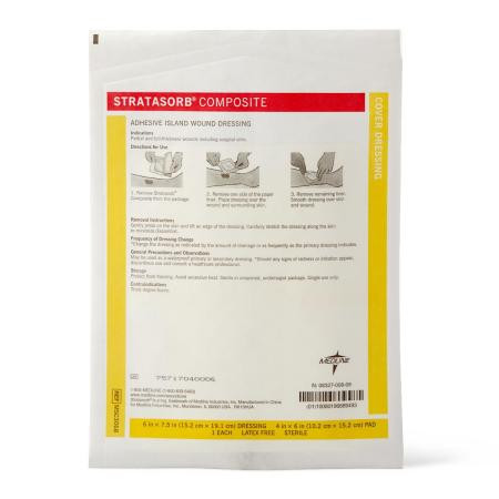 Medline - Msc3068h - Dressing,Stratasorb,Comp,Island,6x7.5 - Each