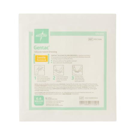 Medline - Msc3366h - Gentac Brd Gze,6"x 6", 4"x4"pad, Str - Each
