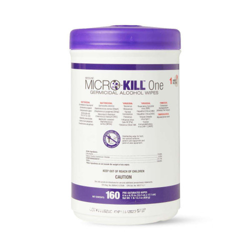 Medline - Msc351300H - Wipe,Germ,Micro-Kill One,6X6.7 - Each