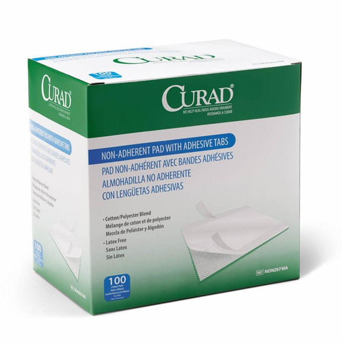 Medline - Non25710Az - Pad,Non-Adherent,W/Ad,3X4,St,Lf - Package/1