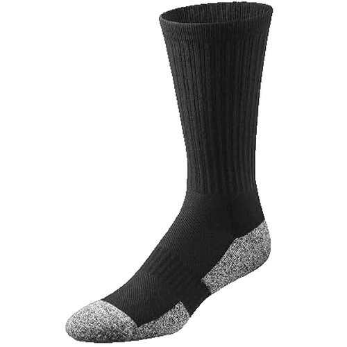 Cardinal Health - 4517116 - Leader Diabetic Socks Crew Black Medium 1 Pair - Package/1