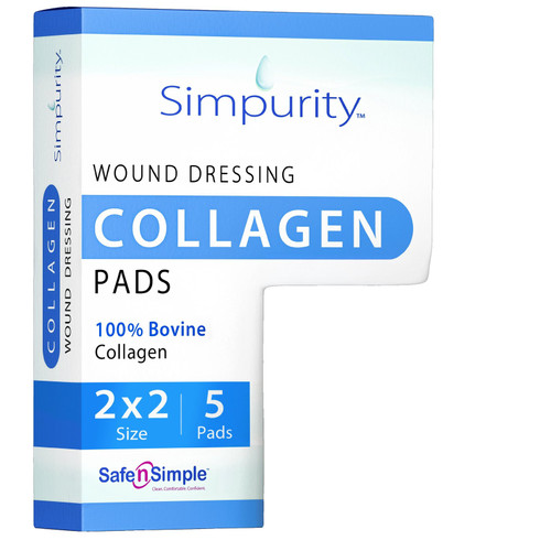 Safe N Simple - Sns51244 - Simpurity Silver Collagen Dressing 4" X - Box/5