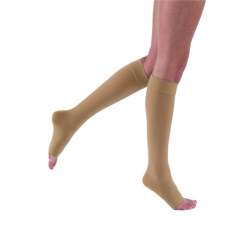 Bsn Medical - Jobst Relief - 6038772 - Compression Stocking Knee High Large / Petite Full Calf Black Open Toe - Each