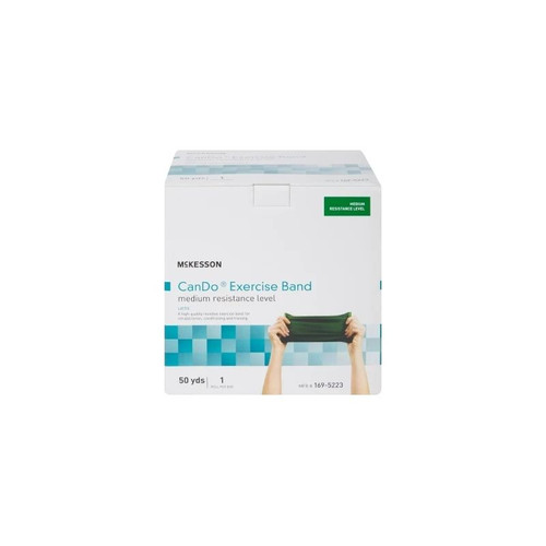 Mckesson - 169-5223 - Cando Exercise Resistance Band Green 5 Inch X 50 Yard Medium - Each
