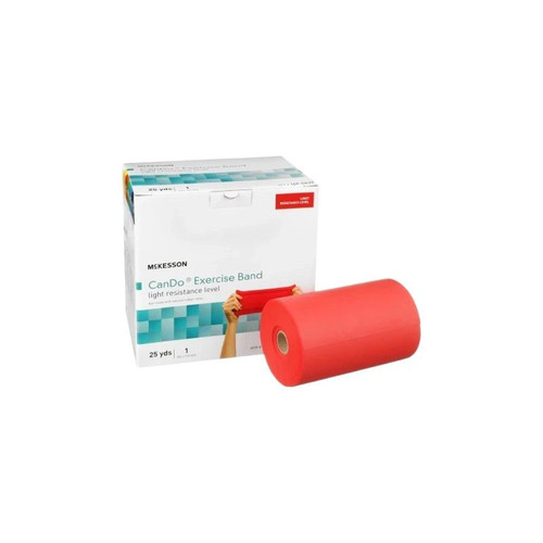 Mckesson - 169-5632 - Cando Exercise Resistance Band Red 5 Inch X 25 Yard Light - Each
