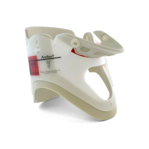 Ambu - 000264505 - Perfit Extrication Cervical Collar Preformed Adult Size 5, Regular One - Piece / Trachea Opening Adjustable Neck Circumference - Case/50