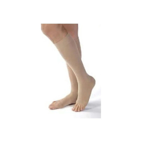 Bsn Medical - Jobst - 115332 - Opaque Compression Stocking Knee High Medium Silky Beige Open Toe - Pair