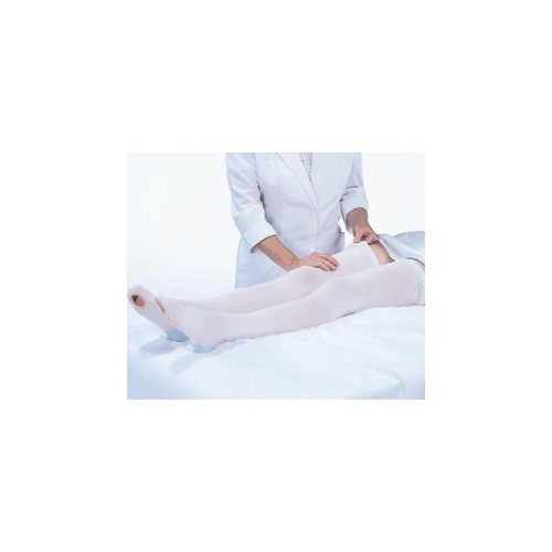 Carolon - Cap - 530 - Anti - Embolism Stocking Knee High Large / Short White Open Toe - Carton/10