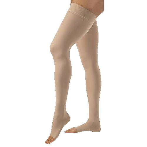 Bsn Medical - Jobst Opaque - 115472 - Compression Stocking Thigh High Small Honey Open Toe - Pair