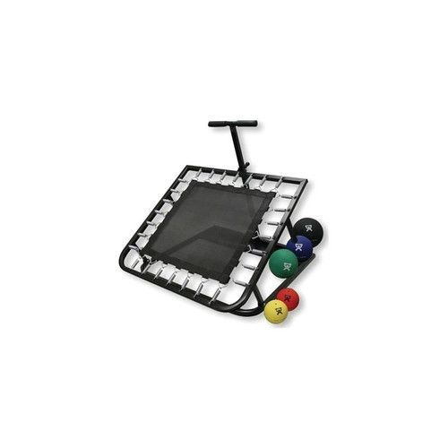 Fabrication Enterprises - Cando - 10-3133 - Medicine Ball And Rebounder 5 Piece Set Storage Rack 3 Lbs / 4 7 11 15 - Set/5