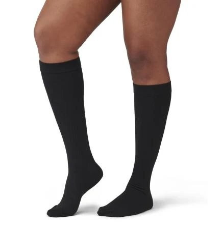 Medline - Mds1718dbh - Sock,Compr,Knee,20-30,Size D,Black,Reg - Each