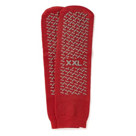 Medline - Mdtps4b06fpr - Slipper, Double Tread, Red, 2x - Each