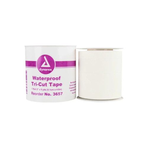 Dynarex - 3657 - Waterproof Adhesive Tape Tri - Cut