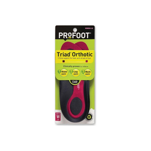 Profoot - 11600 - Triad Orthotic Insoles For Women. - Package/2