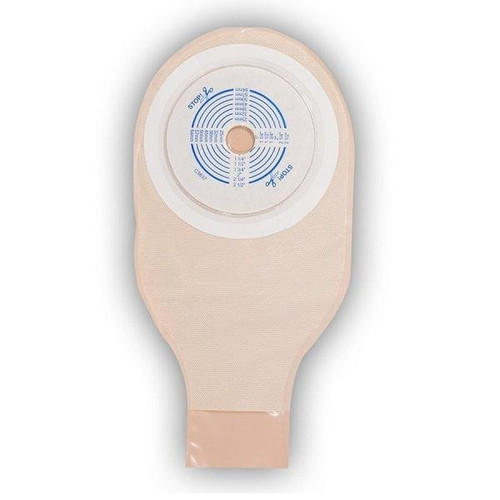 Nu-Hope - 7574R-Dc - Laboratories - Ostomy Pouch 11 Inch Length Oval, Deep Convex, Trim To Fit 1 - 3/4 3 - 1/4 Stoma Drainable - Box/10