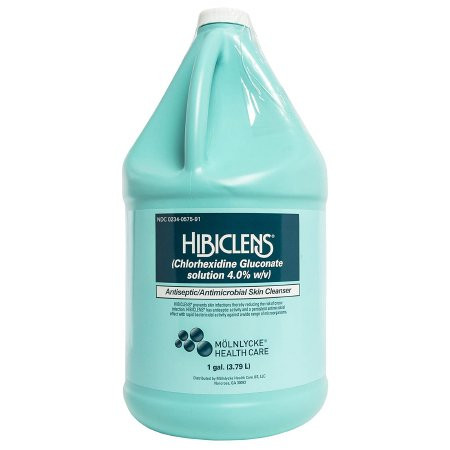 Molnlycke Health Care - Hibiclens - 57591 - Antiseptic / Antimicrobial Skin Cleanser 1 Gal Jug 4% Strength Chg ( Gluconate) Nonsterile - Each