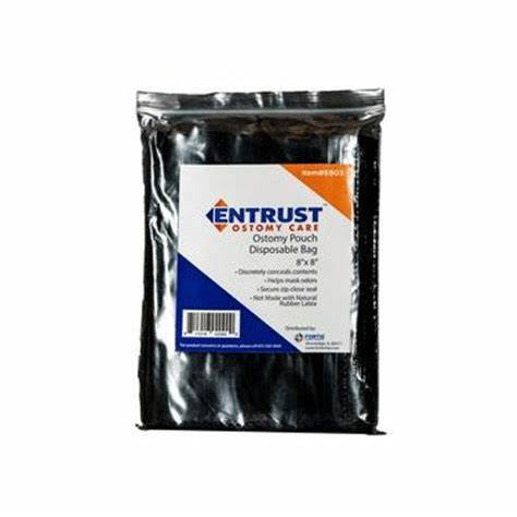 Fortis Medical - 36214X - Entrust 8" Closed Pouch, Beige, Filter, 2 - 1/4", With Belt Tabs - Box/30