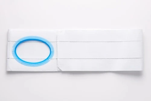 Nu-Hope - 2766Pw - 5" White, Cool Comfort, Flat Panel Belt, Prolapse Flap, Medium, 2 - 5/8" X 3 - 1/3" Center Opening - Each