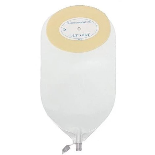 Nu-Hope - 40-7244-Rdc - One - Piece Post - Op Adult Drain Pouch Cut - To - Fit Deep Convex 1 - 1/8" X 2" Oval, Roll - Up - Box/10
