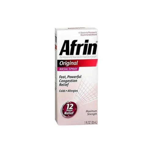 Bayer - Afrin - 04110081125 - Original Sinus Relief 0.05% Strength Nasal Spray 30 Ml - Each