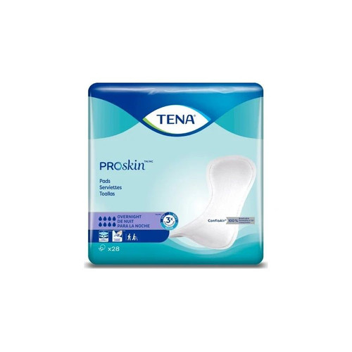 Essity Health & Medical Solutions - Tena Proskin - 47809 - Overnight Bladder Control Pad 16 Inch Length Heavy Absorbency Dry - Fast Core One Size Fits Most - Bag/28