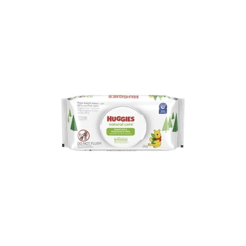Kimberly Clark - Huggies Natural Care - 42511 - Baby Wipe Soft Pack Purified Water / Coco - Glucoside Aloe Vitamin E Unscented 32 Count - Package/32