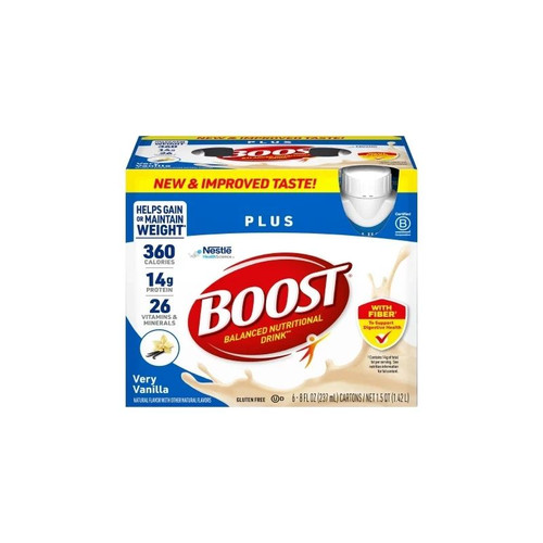 Nestle - Boost Plus - 00041679932360 - , Rich Chocolate 8Oz - Each