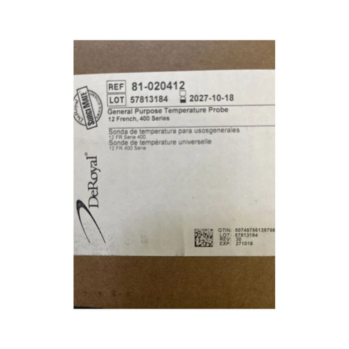 Deroyal - 81-025409 - 400 Series Temperature Probe 9 Fr Nasopharyngeal Probes - Case/50