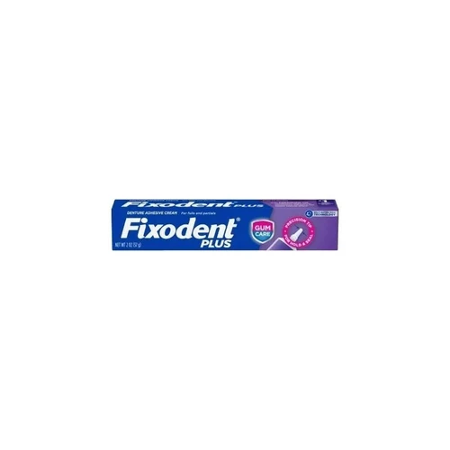 Procter & Gamble - Fixodent Plus Gum Care - 07666030021 - Denture Adhesive Cream 2 Oz. - Each