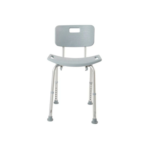 Mckesson - 146-Rtl12202Kdr - Bath Bench Aluminum Frame Removable Backrest 19 - 1/4 Inch Seat Width 300 Lbs Weight Capacity - Each