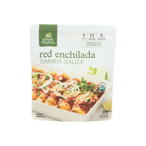 Simply Organic - 19633 - Red Enchilada Simmer Sauce - Each