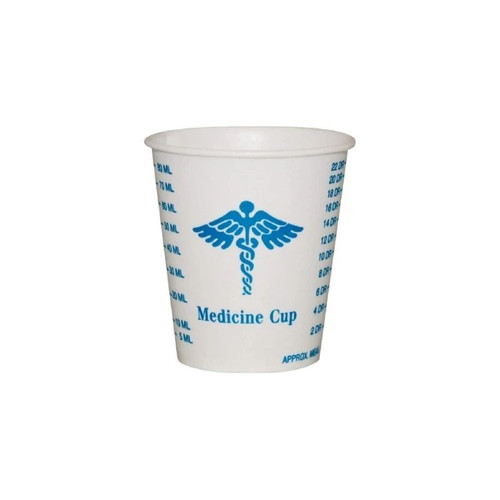 Rj Schinner - Solo - R3-43107 - Co - Graduated Medicine Cup 3 Oz Medical Print Wax Coated Paper Disposable - Case/5000