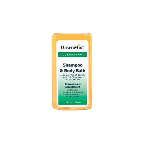 Donovan Industries - Dawnmist - Ms02 - Shampoo And Body Wash 2 Oz Flip Top Bottle Apricot Scent - Case/144