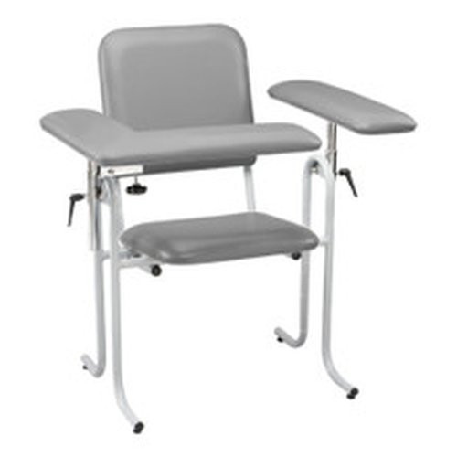 Mckesson - 63-20Usuf-2 - Blood Drawing Chair 1 Straight Arm / Flip Up Gray - Each