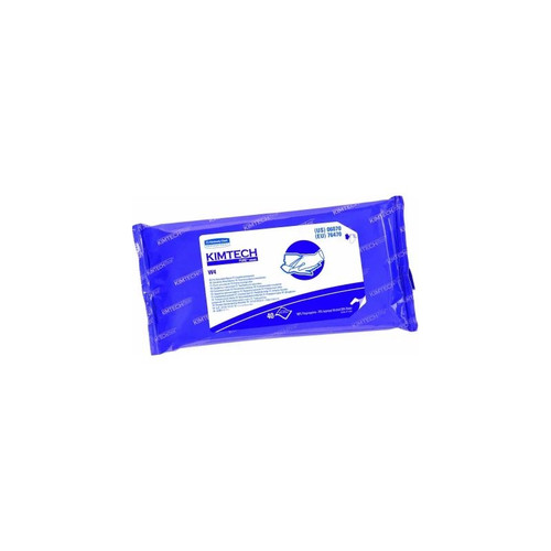 Kimberly Clark - Kimtech Pure W4 - 06070 - Surface Disinfectant Cleaner Premoistened Cleanroom Manual Pull Wipe 40 Count Soft Pack Alcohol Scent Nonsterile - Box/40