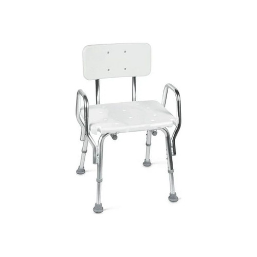Mabis - 522-1733-1900 - Briggs Shower Chair With Backrest, Aluminum Frame - Each