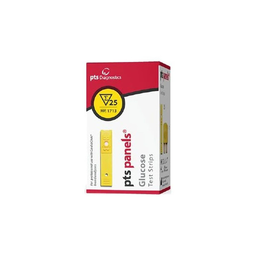 Pts Diagnostics - Panels - 1713 - Reagent Test Strip Cardiac / Lipids General Chemistry Glucose For Cardiochek Pa Analyzer 25 Tests - Box/25