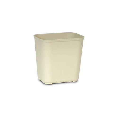 Rj Schinner - Fg254300Beig - Co Fire - Resistant Trash Can 28 Quart Rectangular Beige Thermoset Polyester Open Top - Each