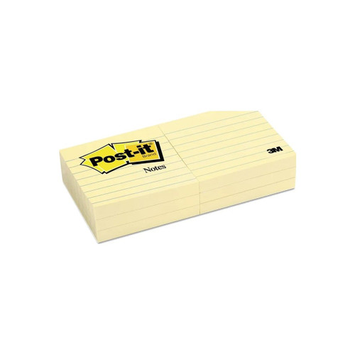 3M - Mmm-6306Pk - Original Pads In Canary Yellow, Note Ruled, 3 X - Package/1