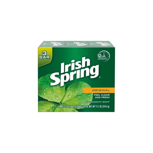 Rj Schinner - Irish Spring - 114177 - Co - Soap Bar 3.75 Oz Individually Wrapped Original Scent - Case/54