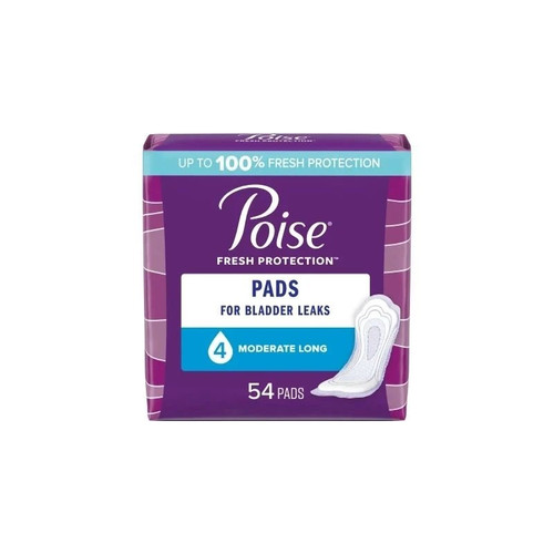 Kimberly Clark - Poise - 39299 - Pad, Poise Moderate Long (54 Pk 2Pk Cs) 