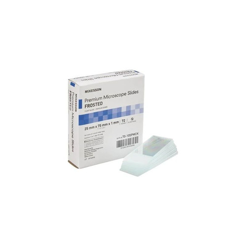 Mckesson - 70-105Pmck - Microscope Slide 25 X 75 1 Mm Frosted End - Box/72