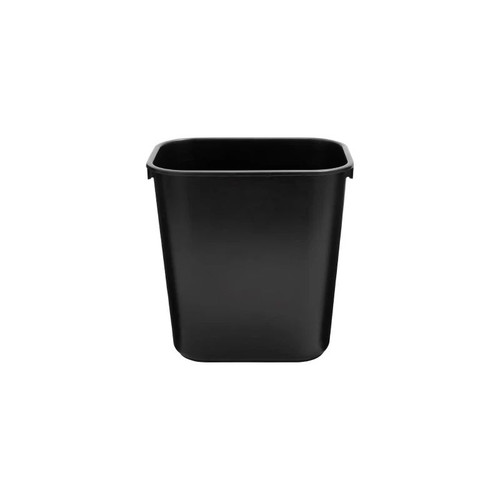 Rj Schinner - Deskside - Fg295500Bla - Co - Trash Can 13 - 5/8 Quart Rectangular Black Lldpe Open Top - Each